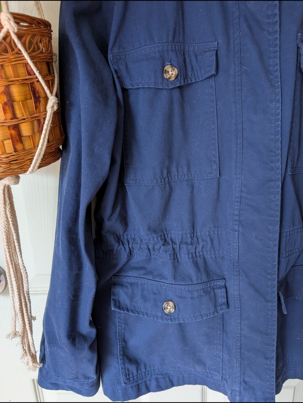 Classic Navy Utility Jacket - Women's - Picture 3 of 9